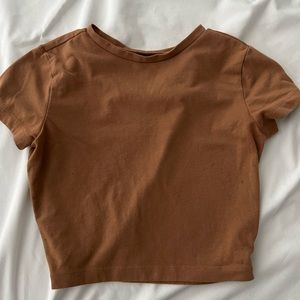 Brown Crop Top - GREAT QUALITY!!